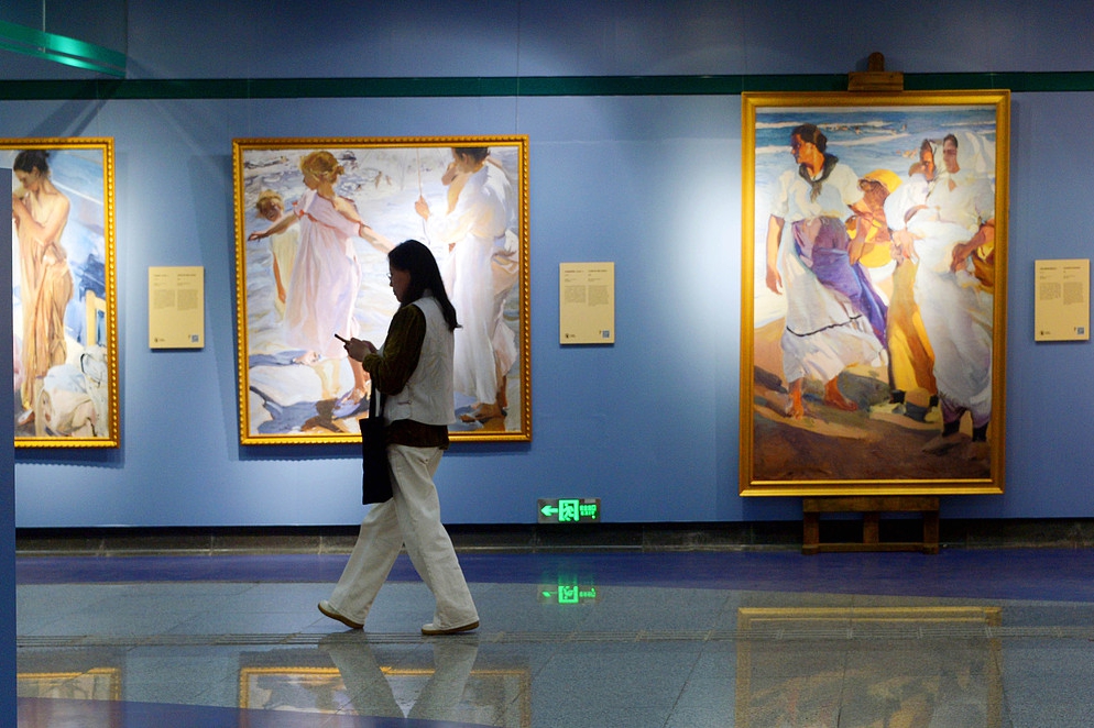 Obras maestras de Joaquín Sorolla brillan en estación de metro de Shanghai