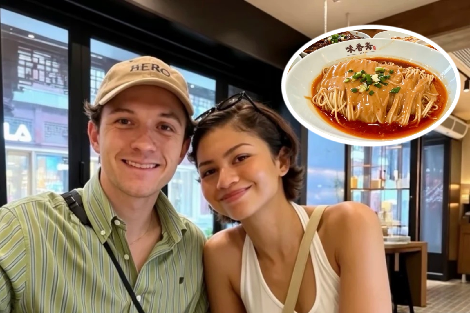 Histórica tienda de fideos en Shanghai cautiva a Tom Holland y Zendaya