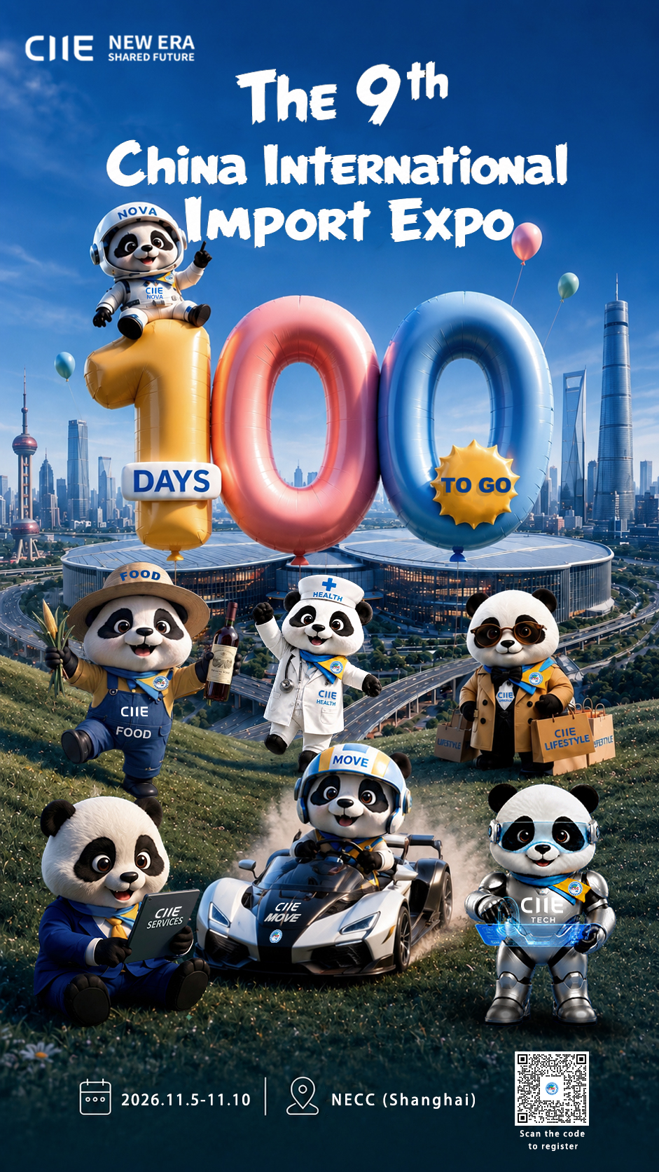 海报Cuenta regresiva de 100 días para la IX CIIE-novedades para los participantes internacionales.png