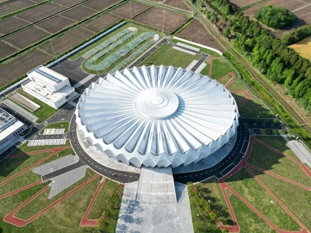 Vista aérea del Velódromo de Shanghai..jpg
