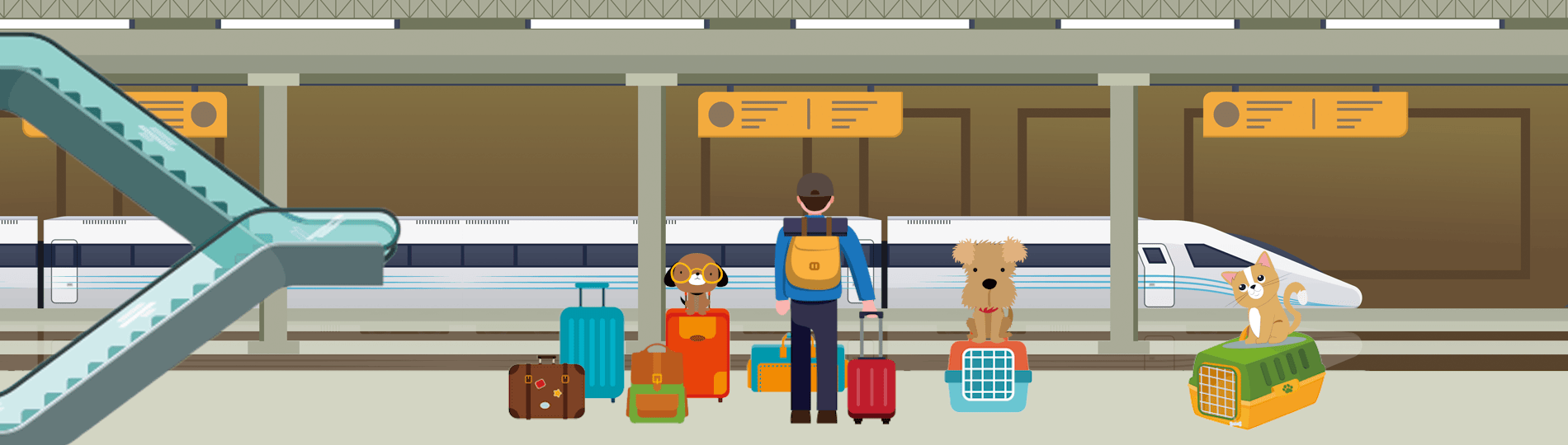 Transporte de mascotas en trenes de alta velocidad