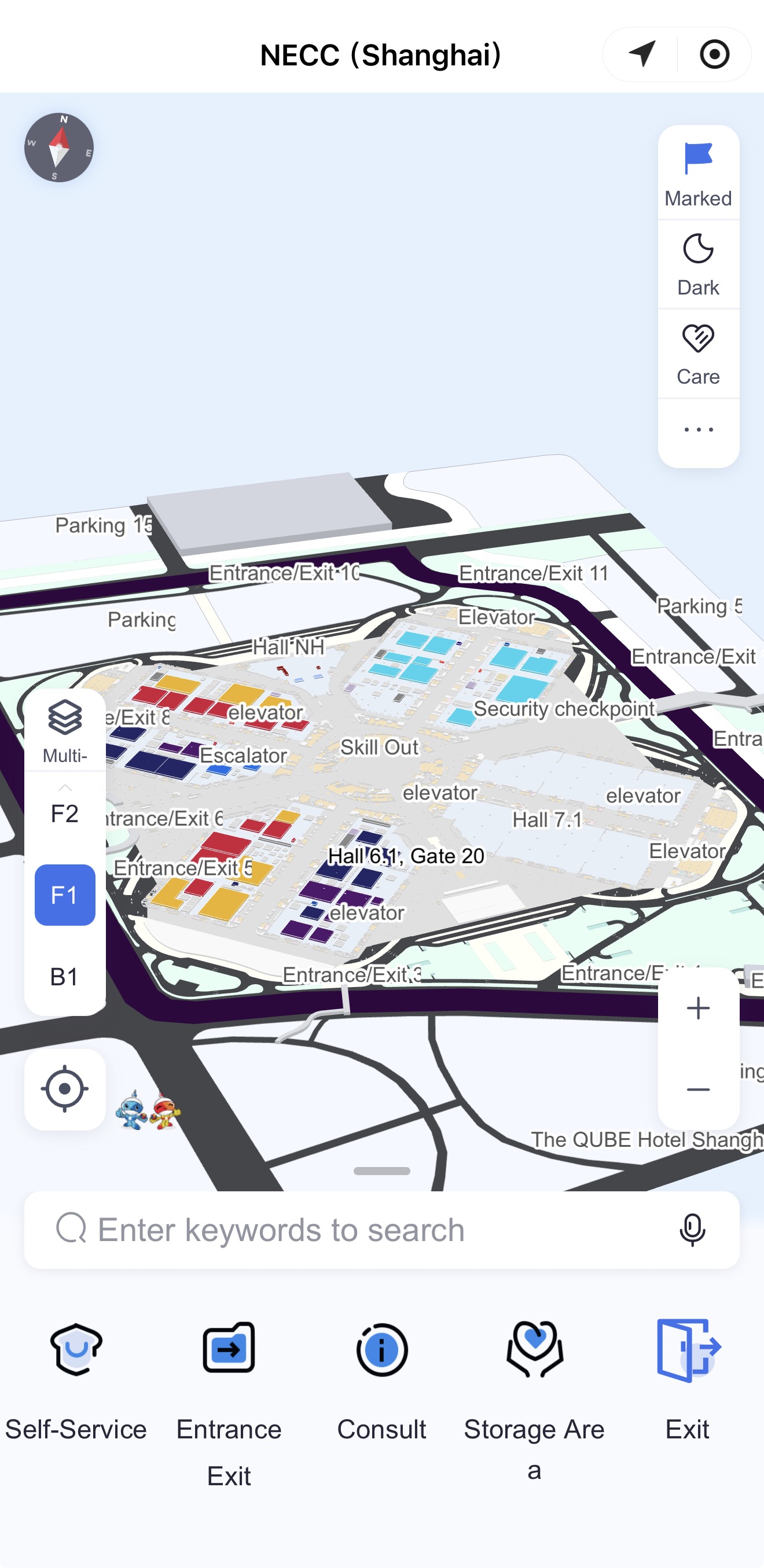 El mapa del recinto y el menú de instalaciones..jpg