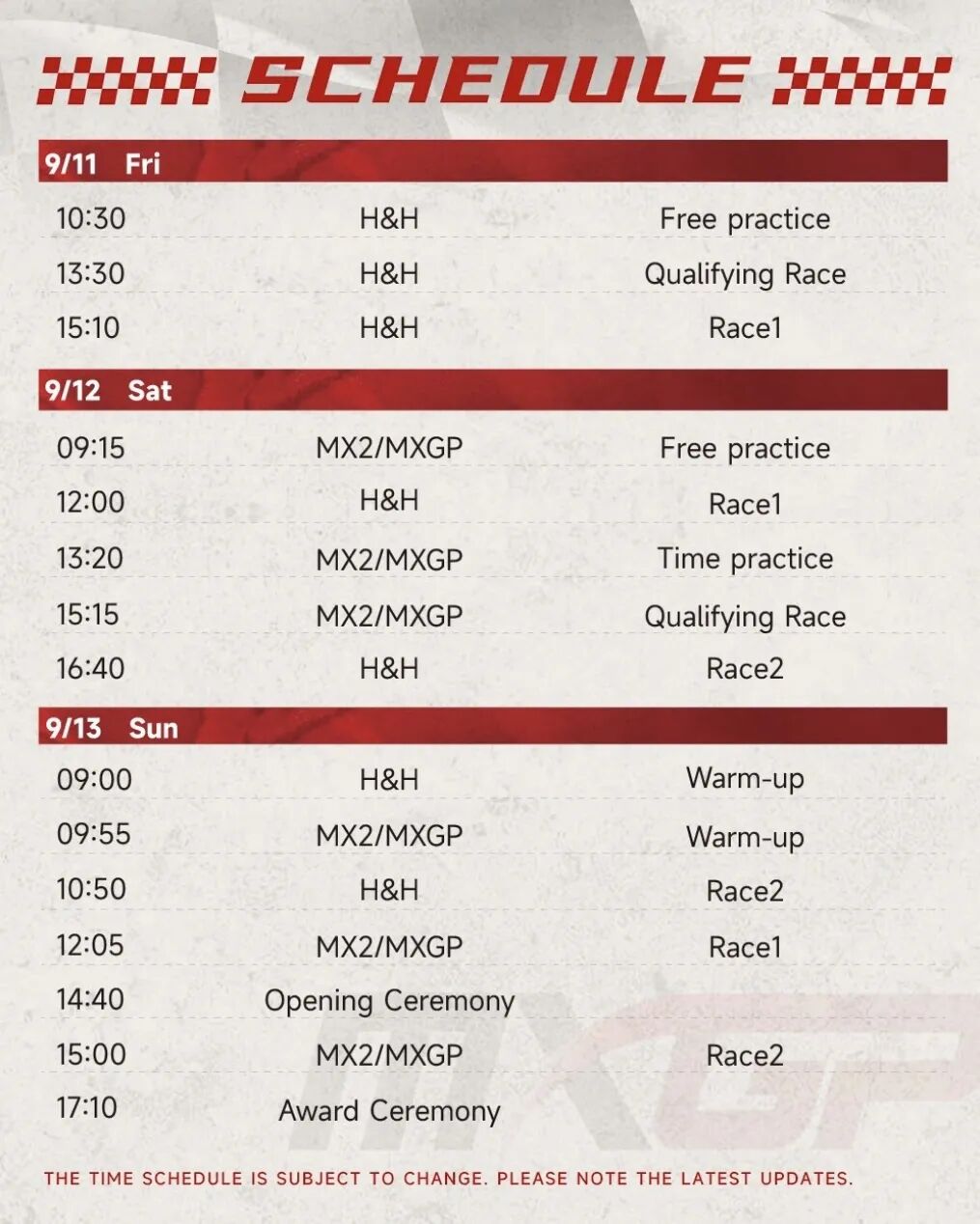 Calendario del evento del Campeonato Mundial FIM de Motocross (MXGP) en Shanghai..jpg