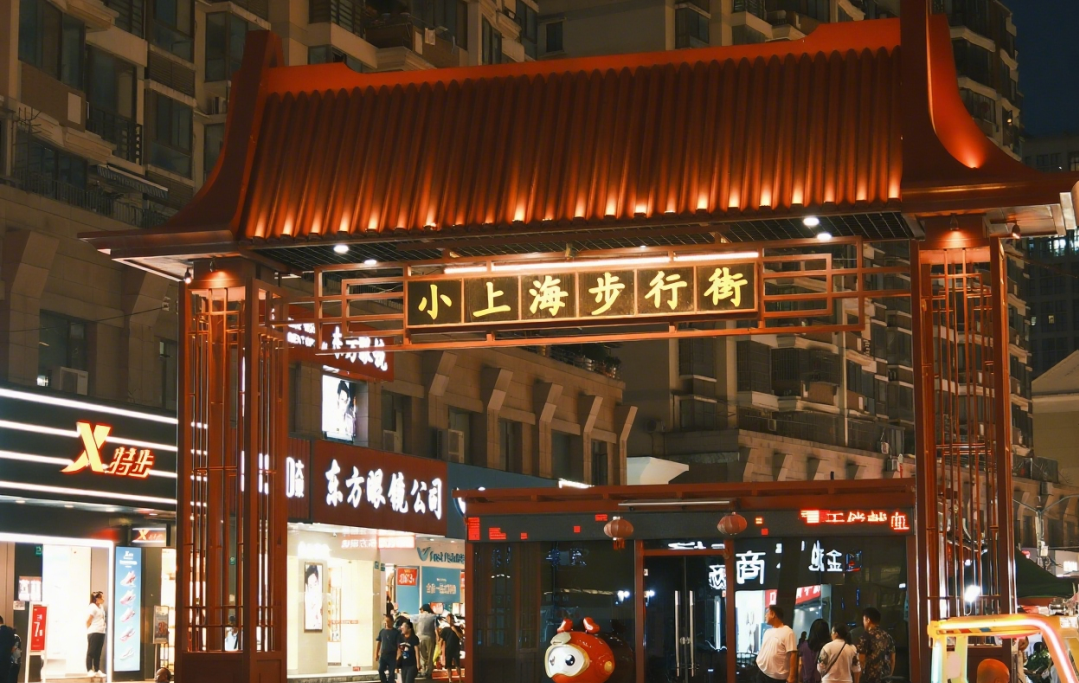 Una vista del mercado nocturno de Zhoupu.png